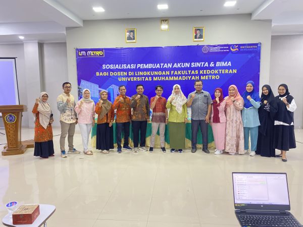 LPPM dan UPI UM Metro Dampingi Dosen Kedokteran Buat Akun SINTA dan BIMA