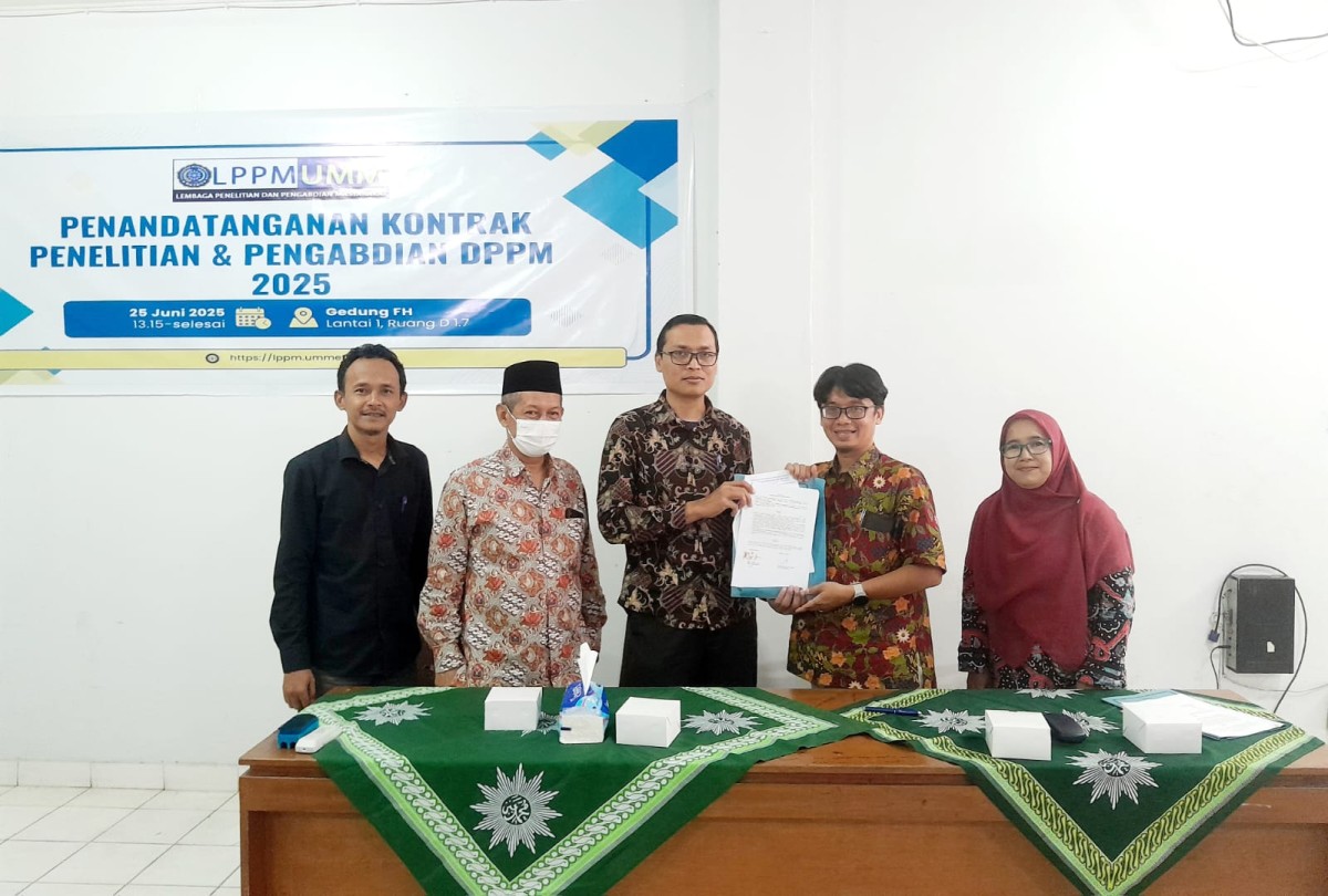 UM Metro Teken Kontrak Hibah Penelitian dan PKM DPPM 2025, Dosen Siap Laksanakan Program Strategis