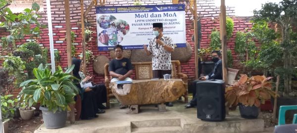 MoU LPPM UM Metro dengan Pasar Kreatif Pak Tejo