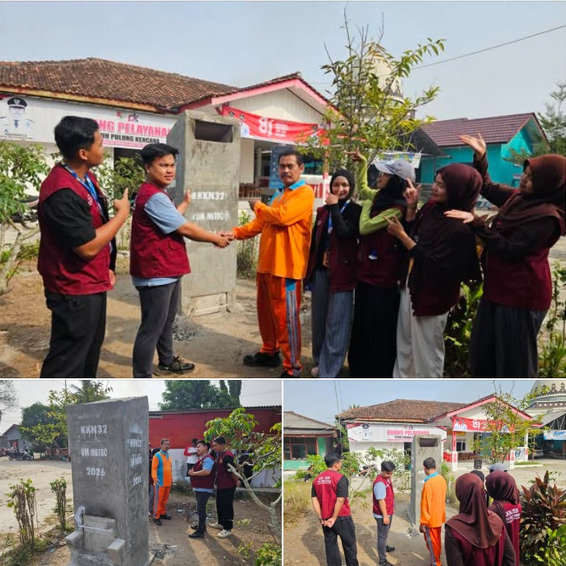 Mahasiswa KKN Kelompok 32 UM Metro Bangun Incinerator Rocket Stove, Wujudkan Pengelolaan Sampah Minim Asap Berbasis SDGs di Tiyuh Pulung Kencana